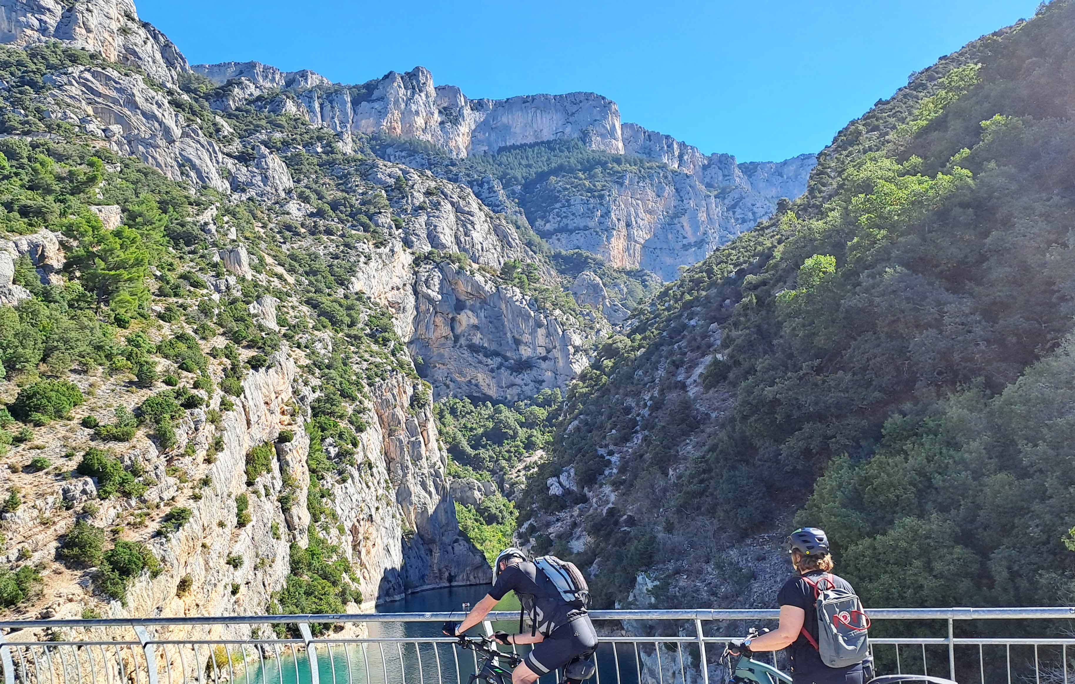 Moustiers, one of the most beautiful village in France, in the heart of the Verdon